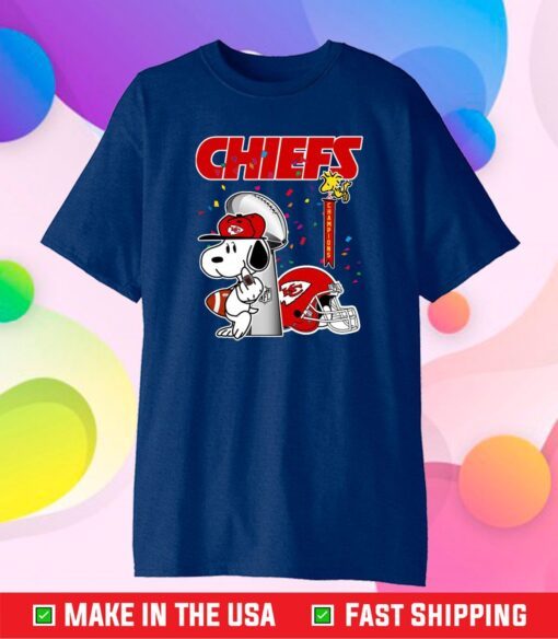 Snoopy Kansas City Chiefs Tshirt, Champions Kansas City Chiefs Classic T-Shirt