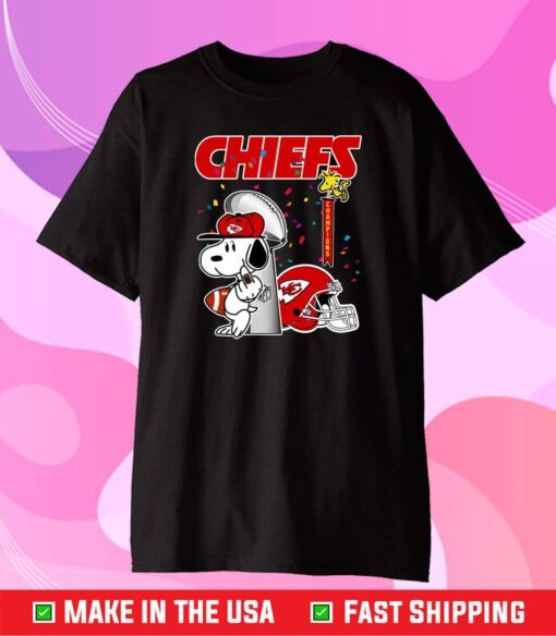 Snoopy Kansas City Chiefs Tshirt, Champions Kansas City Chiefs Classic T-Shirt