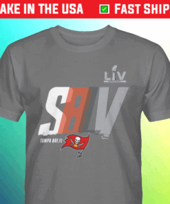 2021 Tampa Bay Buccaneers Super Bowl LV Bound Lockup Logo Tee Shirt