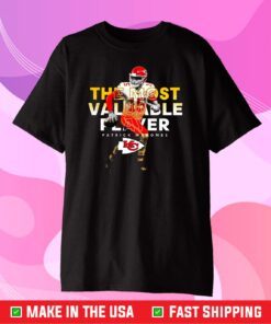 The Most Valuable Player Patrick Mahomes Kansas City Chiefs T-Shirt, 2021 AFC Champions Chiefs Gift T-Shirt