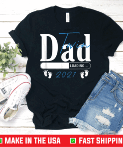 Twin Dad Loading 2021 Father Gift Kid Dad-2-Be Father's Day T-Shirt