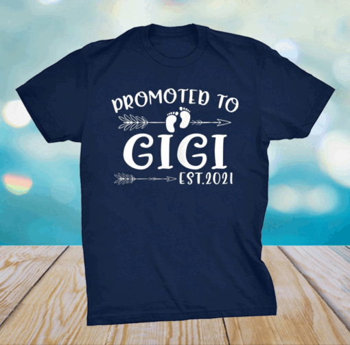 Vintage Arrow Promoted To Gigi 2021 Grandma mothers day T-Shirt