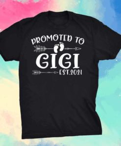 Vintage Arrow Promoted To Gigi 2021 Grandma mothers day T-Shirt