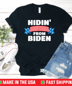 Vintage Hidin from Biden shirt USA Flag Joe Biden T-Shirt