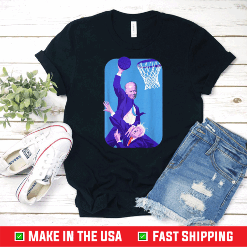 joe biden vs donald trump playing basketball T-Shirt