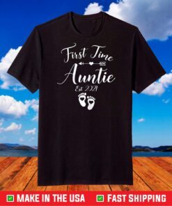 First Time Auntie Est 2021 Matching Family Mother's Day T-Shirt