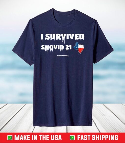 I Survived Snovid 21 Shirt Texas Snow T-Shirt