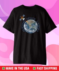 Jewish Space Lasers Parody Star Of David Satellite Vintage Classic T-Shirt