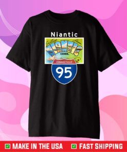 Niantic Connecticut I-95 Large Letter Postcard Unisex T-Shirt