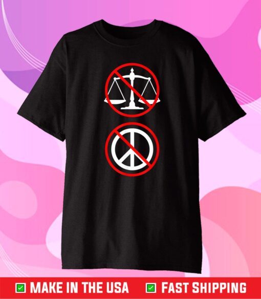 No Justice No Peace Symbols Black Lives Matter Protest Classic T-Shirt