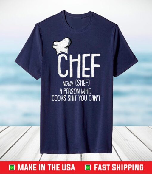 Noun Chef Funny Sous Master Head Executive Cook-ing T-Shirt