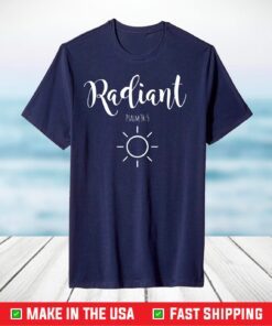 Radiant Psalm 34 5 Christian Faith Bible Verse Inspirational T-Shirt