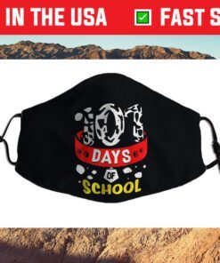 101 School Days Tshirt Dalmatian Dog 100th Sayings Filter Face Mask
