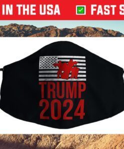American Flag Design Trump 2024 Cloth Face Mask