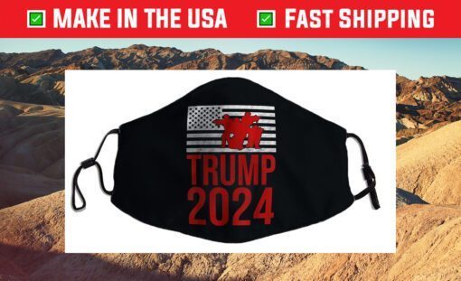 American Flag Design Trump 2024 Cloth Face Mask