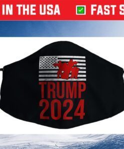 American Flag Design Trump 2024 Cloth Face Mask