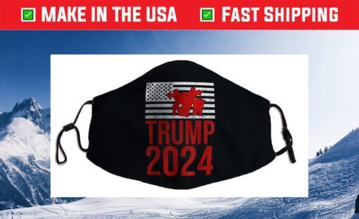 American Flag Design Trump 2024 Cloth Face Mask