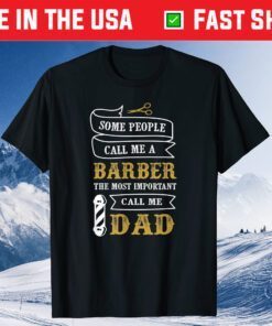 Barber Dad T-Shirt Fathers Day Shirt