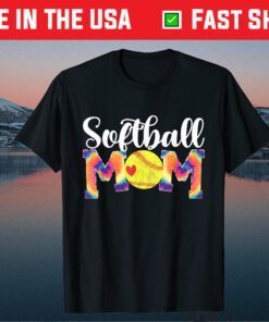 Baseball Mom Love Tie-Dye Softball Mom Mothers Day 2021 Gift T-Shirt