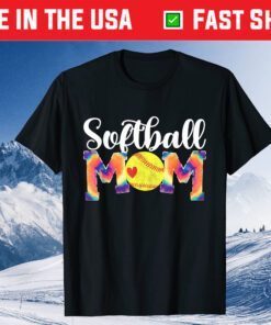 Baseball Mom Love Tie-Dye Softball Mom Mothers Day 2021 Gift T-Shirt