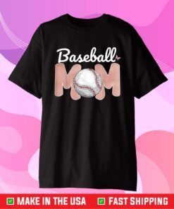 Baseball Mom Pink Funny Softball Mom Mother's Day 2021 Gift T-Shirt