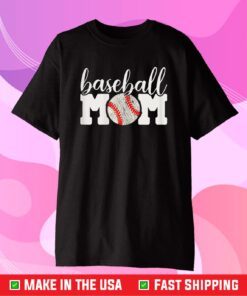 Baseball Mom Shirt Gift - Cheering Mother of Boys Outfit Gift T-Shirt