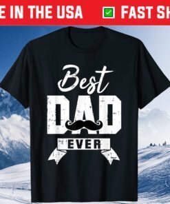 Best Daddy Awesome Dad Mustache Tee Fathers Day Outfit Classic T-Shirt