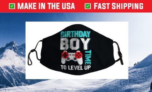 Birthday Boy Video Game Birthday Party Cloth Face Mask