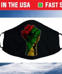 Black History Month Fist Us 2021 Face Mask
