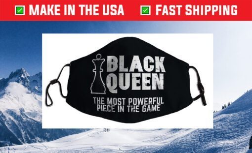 Black Queen Most Powerful Chess African American Cloth Face Mask
