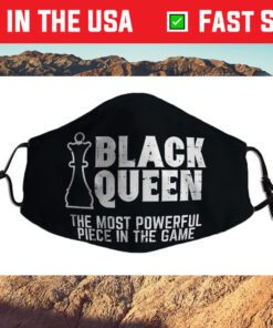 Black Queen Most Powerful Chess African American Face Mask For Sale
