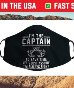 Captain Of The Boat Us 2021 Face Mask