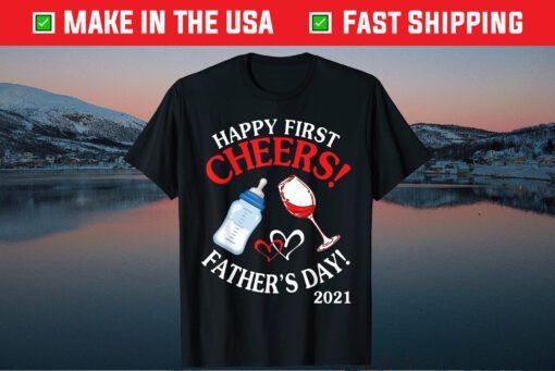 Cheers Happy First Father's Day 2021 Mommy Mama Wine Drinker Classic T-Shirt