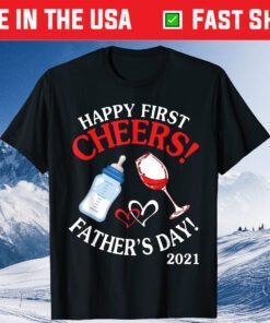 Cheers Happy First Father's Day 2021 Mommy Mama Wine Drinker Classic T-Shirt