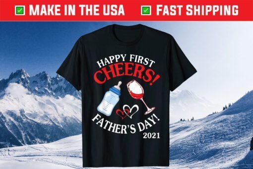 Cheers Happy First Father's Day 2021 Mommy Mama Wine Drinker Classic T-Shirt