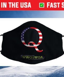 Clothing QAnon WWG1WGA Q Anon Great Awakening MAGA Us 2021 Face Mask