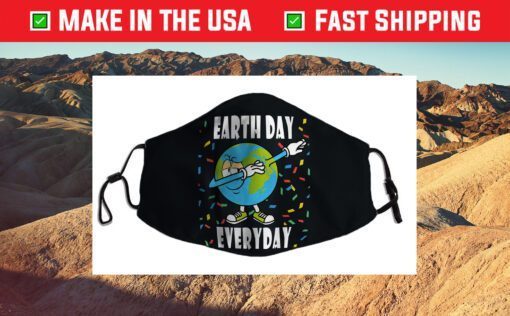 Dabbing Earth-Day Planet Gift Idea Funny Happy Love Us 2021 Face Mask