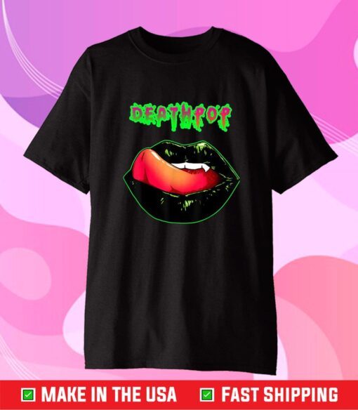 Deathpop Lips Colored Cloth T-Shirt