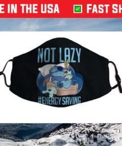 Disney Lilo & Stitch Not Lazy Energy Saving Cloth Face Mask