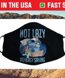 Disney Lilo & Stitch Not Lazy Energy Saving Cloth Face Masks