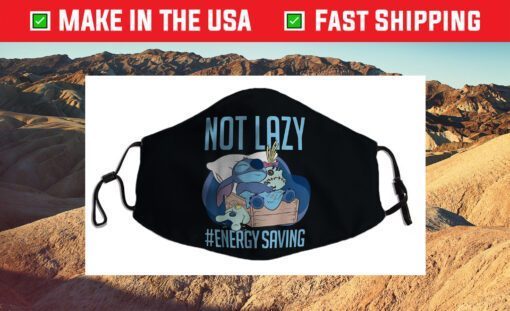 Disney Lilo & Stitch Not Lazy Energy Saving Cloth Face Masks