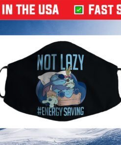 Disney Lilo & Stitch Not Lazy Energy Saving Cloth Face Masks