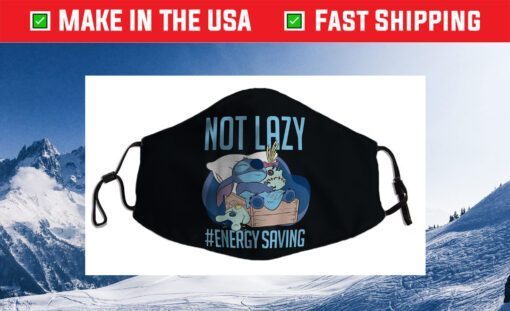 Disney Lilo & Stitch Not Lazy Energy Saving Cloth Face Masks