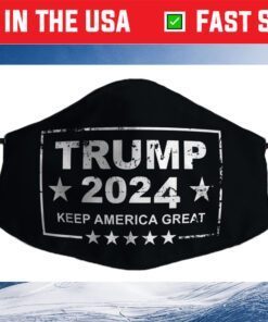 Distressed Trump 2024 USA Keep America Great Us 2021 Face Mask
