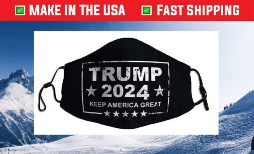 Distressed Trump 2024 USA Keep America Great Us 2021 Face Mask