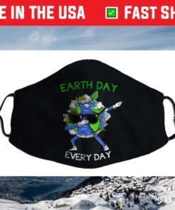 Earth Day Every Day Science Recycle Environment Funny Face Mask