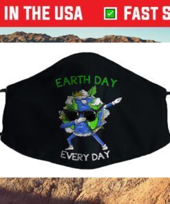 Earth Day Every Day Science Recycle Environment Funny Face Mask