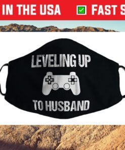 Engagement for Groom Video Game Lovers Cloth Face Mask