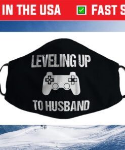 Engagement for Groom Video Game Lovers Cloth Face Mask