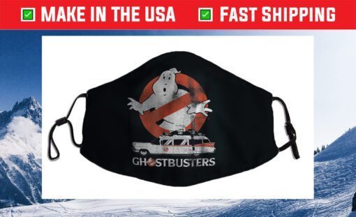 Ghostbusters No Ghost with Ecto Vector Us 2021 Face Mask